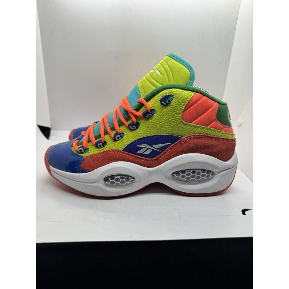 Reebok Classics Question Mid 4 Color Explosion Iverson Size 7 Shoes HP3005